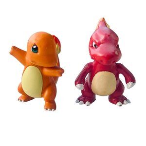 VTG Authentic Takara Tomy Charmeleon & '17 Charmander Pokémon PVC Figurines
